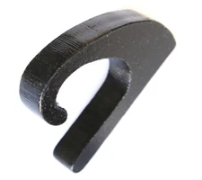 (2) Weld On Bucket Hooks Tie Down Hook for Chain Rope Strap Cable Tractor Loader