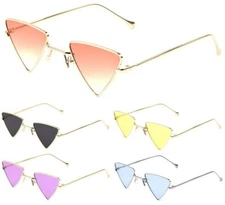 TRIANGLE GEOMETRIC AVIATOR SUNGLASSES RETRO DESIGNER FASHION SLIM CASUAL OUTDOOR