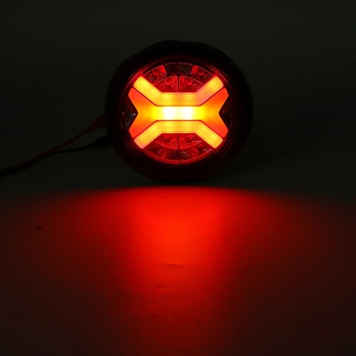 2x 4" inch LED Round Tail Brake Stop Turn Signal Light Lamp DRL Truck Trailer RV - Picture 8 of 10