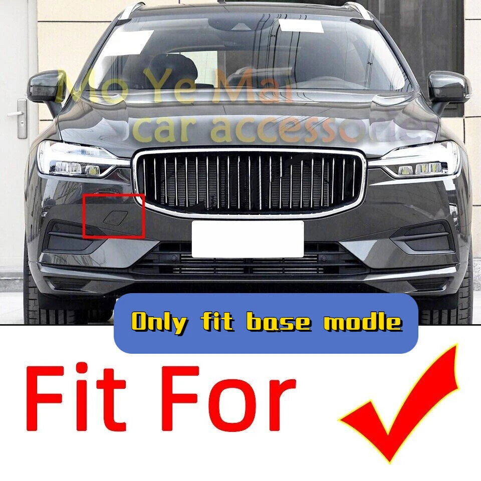 Tapa de cubierta de gancho de remolque para parachoques delantero para Volvo XC60 2018 2019 2020 2021 Foto 3 de 4