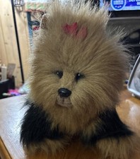 Yorkie Puppy Dog Plush Ty Yorkshire Terrier Realistic Lifelike New Stuffed Toy