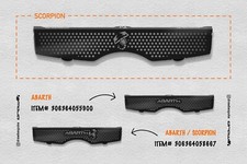 SCAFFALE PORTA PACCHI FIAT 500 STILE ABARTH - COPERCHIO CARICO - NERO SATINATO - SCORPIONE