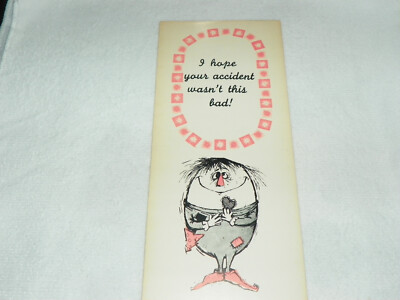 Vintage X Rated Adult *GET WELL*   Greeting Card  Comical ----