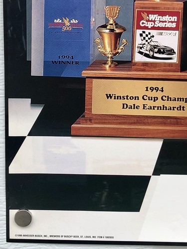 Vintage Dale Earnhardt Vintage Poster NASCAR Indianapolis Motor Speedway 25.5x16 - Picture 6 of 7