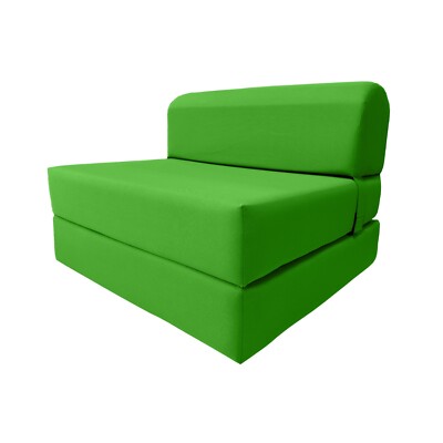Sleeper Chair Folding Foam Beds, Portable Sofa Bed Sit Sleeper 6 x 32 x 70 Lime