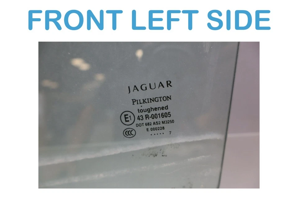 07-15 Jaguar XKR XK XKR-S X150 puerta delantera izquierda lado del conductor ventana vidrio OEM Foto 2 de 4