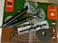 9 Pcs Solar Ultrasonic Animal Repeller Outdoor Mole Gopher Pest Control Spikes