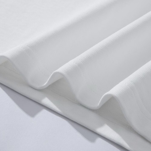 Herren Trend Classic T-Shirt Farbverlauf Geometrisch Lampendruck Weiß Baumwolle Tee - Bild 2 von 6