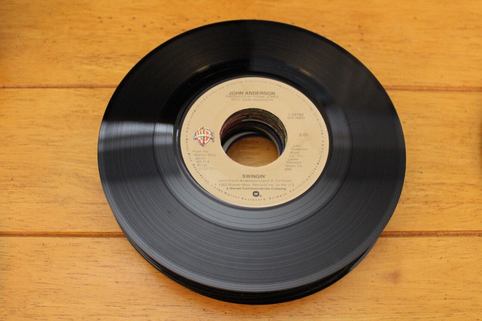 JOHN ANDERSON "A HONKY TONK SATURDAY NIGHT" 45 RPM 7" RECORD [CC4-117]