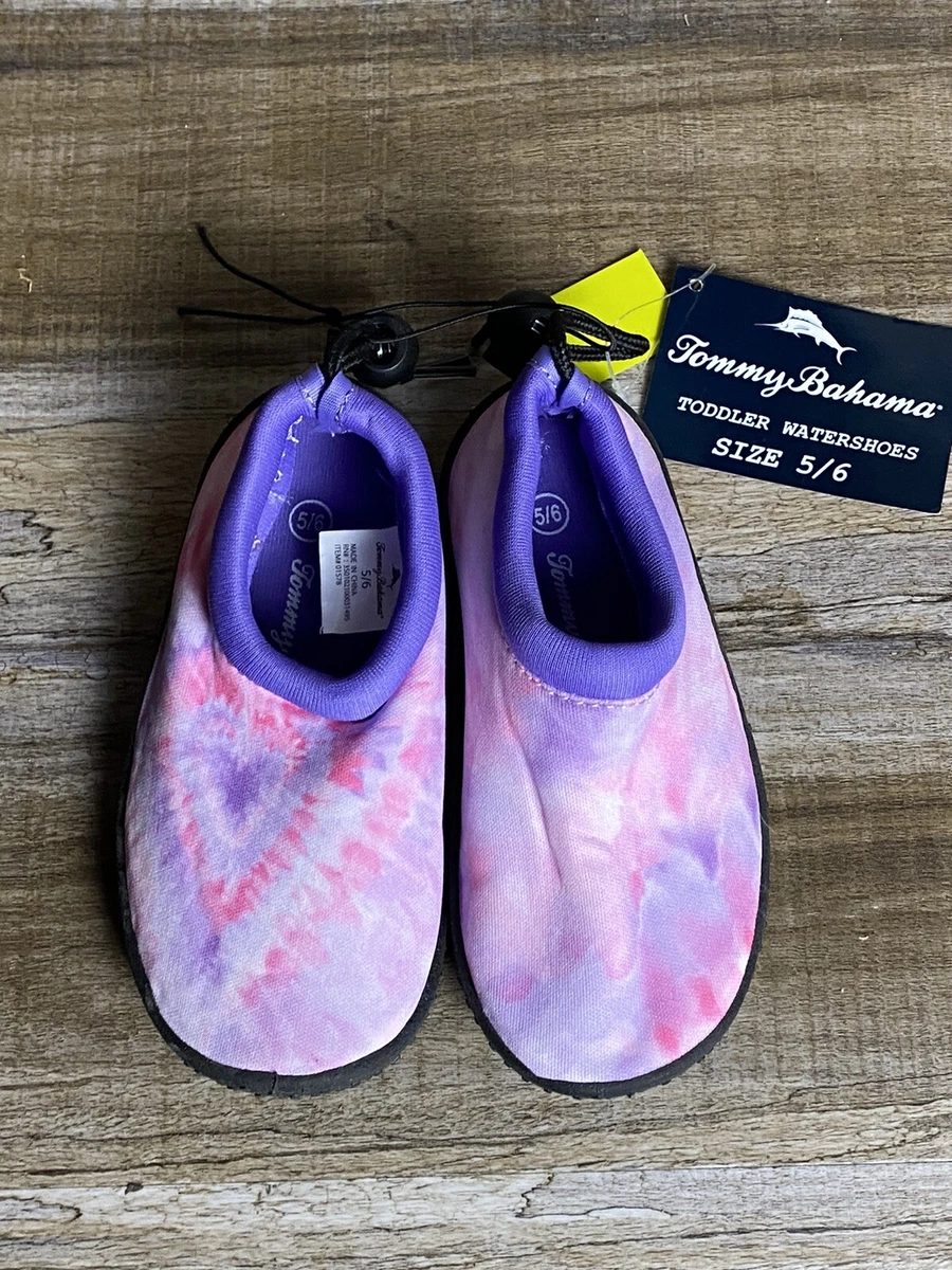 NWT NEW Tommy Bahama Machine Wash Toddler Water Shoes Pink Size 5