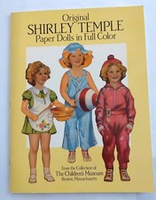 Vintage Shirley Temple Paper Doll Book in Full Color Unused Original