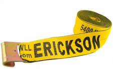 Erickson Flatbed Winch Strap W/ Flat Hook 4"x30' 16,200 lbs #58800