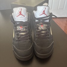 Size 12 - Jordan 5 OG Mid Metallic Silver 845035-003  2016 Good Shape !
