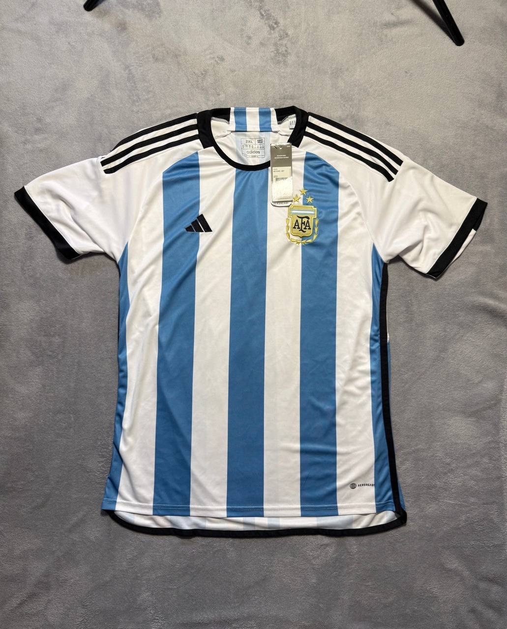 Adidas Argentina Home Jersey 2XL Slim Fit 3 Stars AFA Official AEROREADY NWT