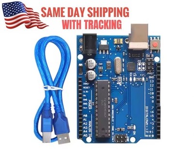 UNO R3 Development Board THT Atmega328P Atmega16U2 Compatible with Arduino USA