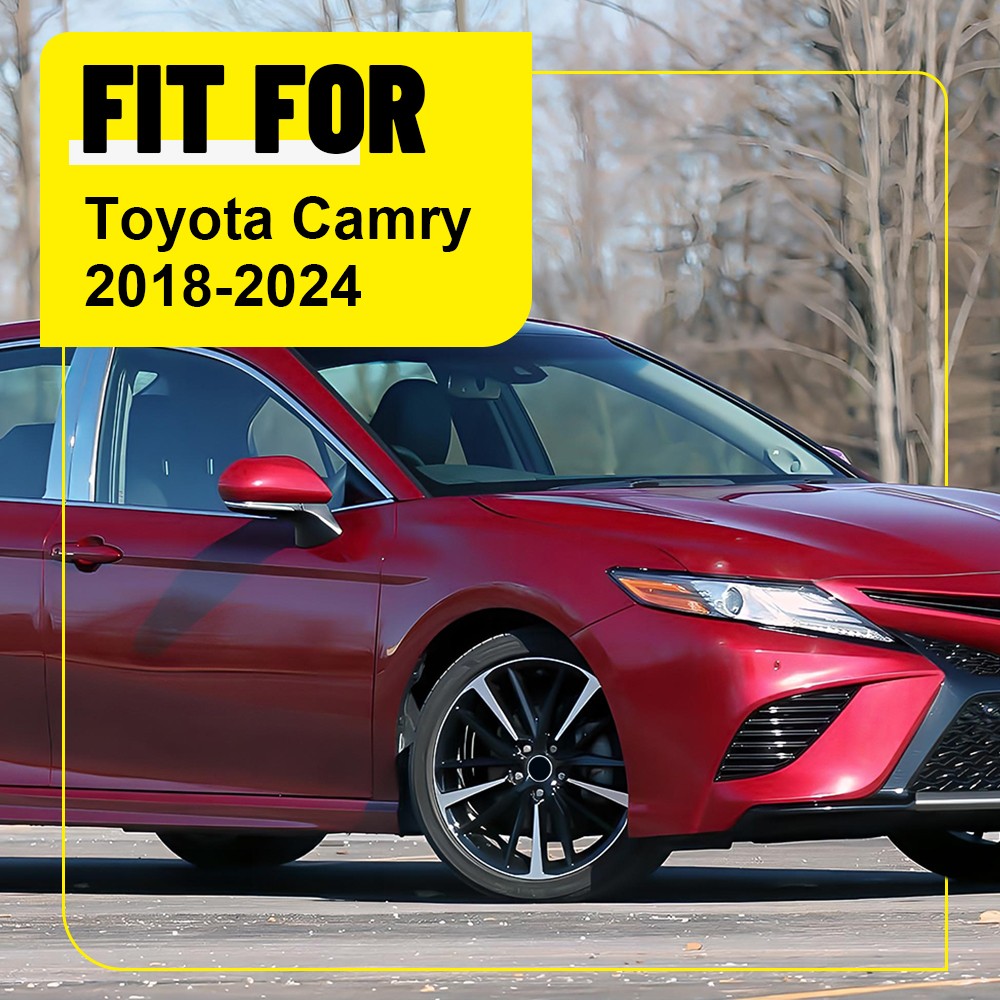 8pcs Chrome Window Pillars Post Cover Trim For Toyota Camry 2018-2021 2022 2023