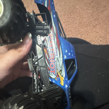 Monster Truck Blue Plastic Body w/ Eagle USA ...