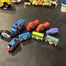 Wooden Vehicles And Train Mixed Lot 8