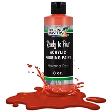 Pouring Masters Havana Red 8-Ounce Bottle of Water-Based Acrylic Pouring Paint