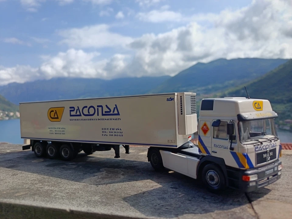 Camion Epoca Vintage Truck MAN 19.502 (1991) "Paconsa" Die Cast Model 1/43 - Immagine 4 di 4