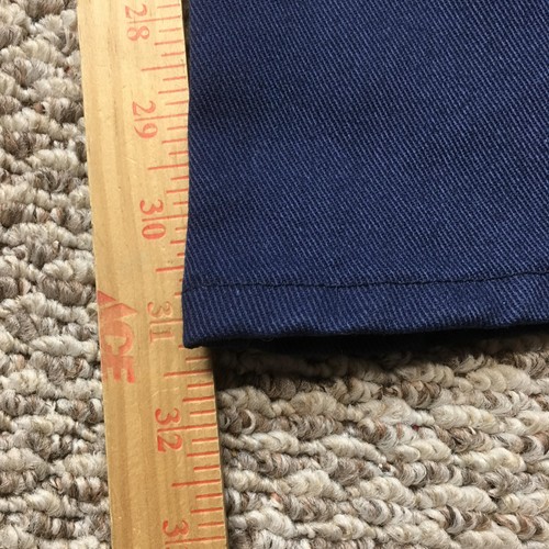 Pantalone Dickies uomo 36x31 blu navy da lavoro gamba svasata talon zip vintage anni 70 80 - Foto 9 di 9