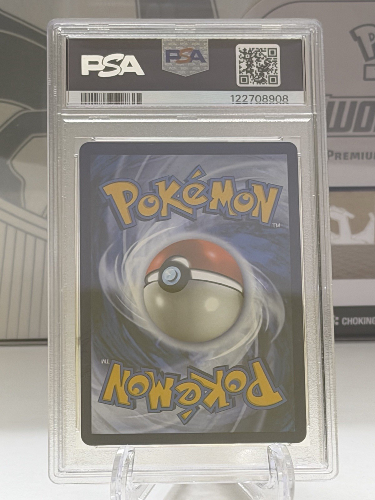 Team Rocket’s Mewtwo EX 240/182 Destined Rivals Gold Rare Pokémon PSA 9 MINT view 2