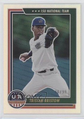 2022 Panini USA Baseball Stars & Stripes Holo Gold 6/99 Tristan Bristow #74 2l7