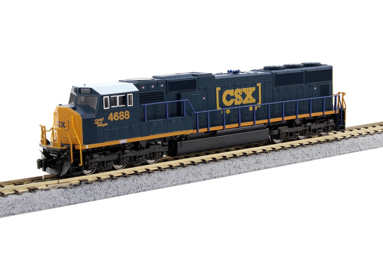 N Scale - Kato Diesel Locomotive EMD SD70M CSX With DCC - 176-7617DCC Neu