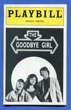 THE GOODBYE GIRL - May 1993 - Bernadette Peters - Marquis Theatre -PLAYBILL