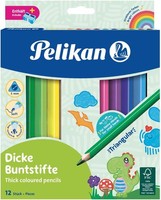 Pelikan Dreikant-Buntstifte Jumbo 12Er Kartonetui Inkl. Anspitzer
