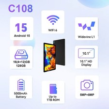 Android Tablet 10.1" Octa-core Processor HD IPS Dual Camera 2