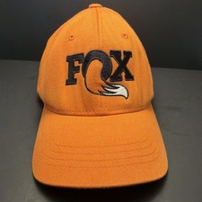 Fox Racing Shox Heritage Orange Black Logo Youth Cap with Flexfit Vintage MX MTB