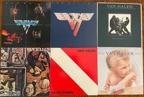 VAN HALEN VINYL LP RECORD ALBUM LOT OF 6 - FIRST 6 ALBUMS - NM PERFECT CONDITION