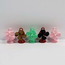 5 Vtg Miniature Electric Fans Charm/Trinket Plastic Dollhouse Cracker Jack