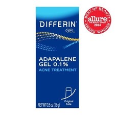 Differin Acne Treatment Gel Retinoid Treatment for Face with 0.1 Adapalene, 15g
