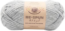 Lion Brand Re-Spun Thick  Quick Yarn-Silver