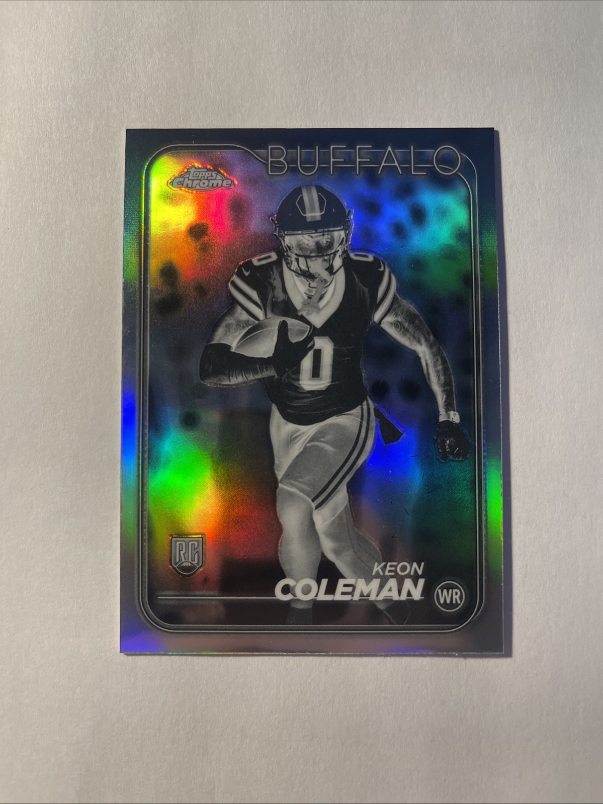 2024 Topps Chrome - Rookies Keon Coleman #209 Negative Refractor (RC)