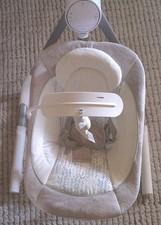 Ingenuity Infant Baby Swing Adjustable Speeds Timer Portable Gray Beige
