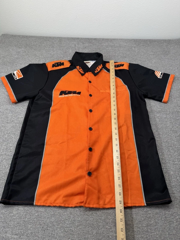 Camisa KTM Motocross Carreras Equipo de Carrera Equipo Duro Mecánico Hombre’s Grande Foto 3 de 4