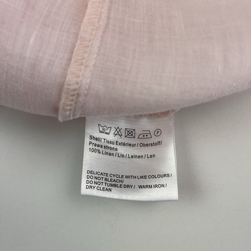 Malvin Love Linen Button up Top S Powder Pink Quiet Luxury Cottagecore Coastal - Picture 13 of 13