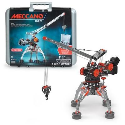 Meccano Erector Super Construction 25-in-1 Motorized Building Set, Steam