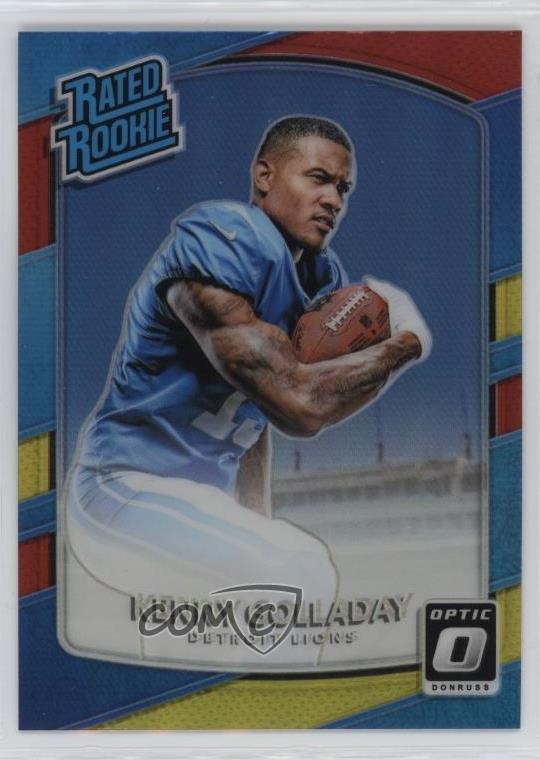 2017 Donruss Optic Rated Rookie Red & Yellow Prizm Kenny Golladay #175 0q1p