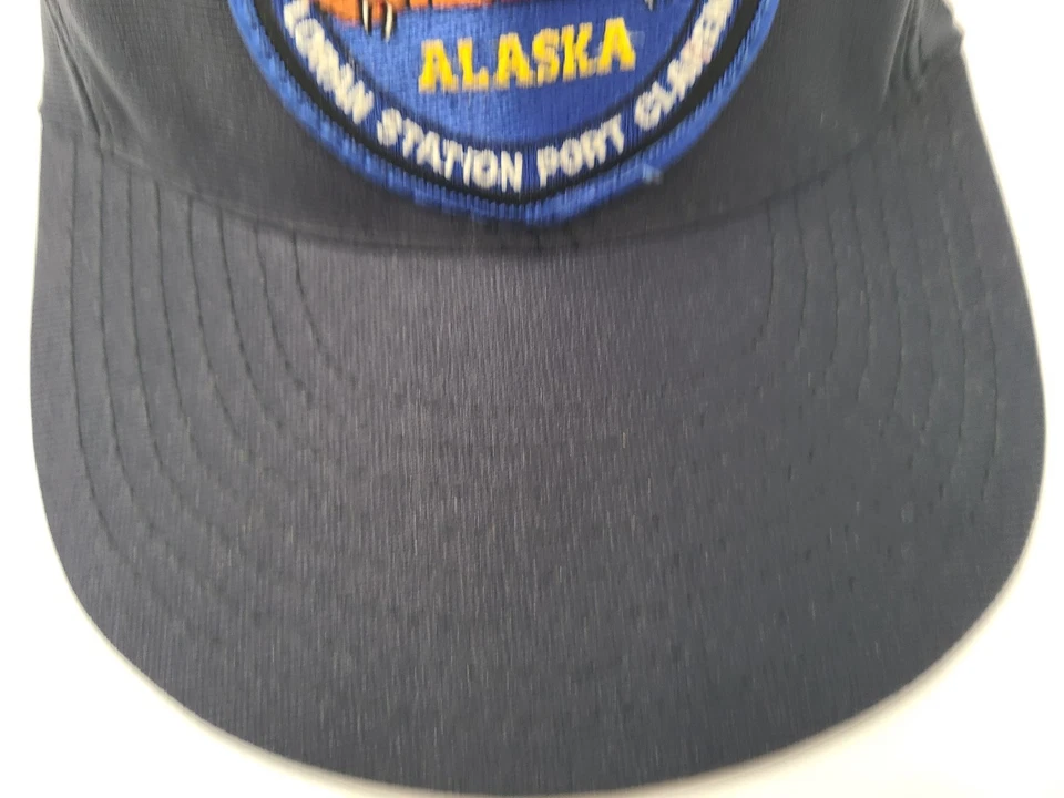Vtg Coast Guard Loran Station Port Clarence Alaska Snapback (Fits Small) Hat Cap - Image 3 of 4