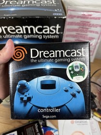 SEGA Dreamcast HKT-3020 Console In Original Box Green Controller & VMU In box!