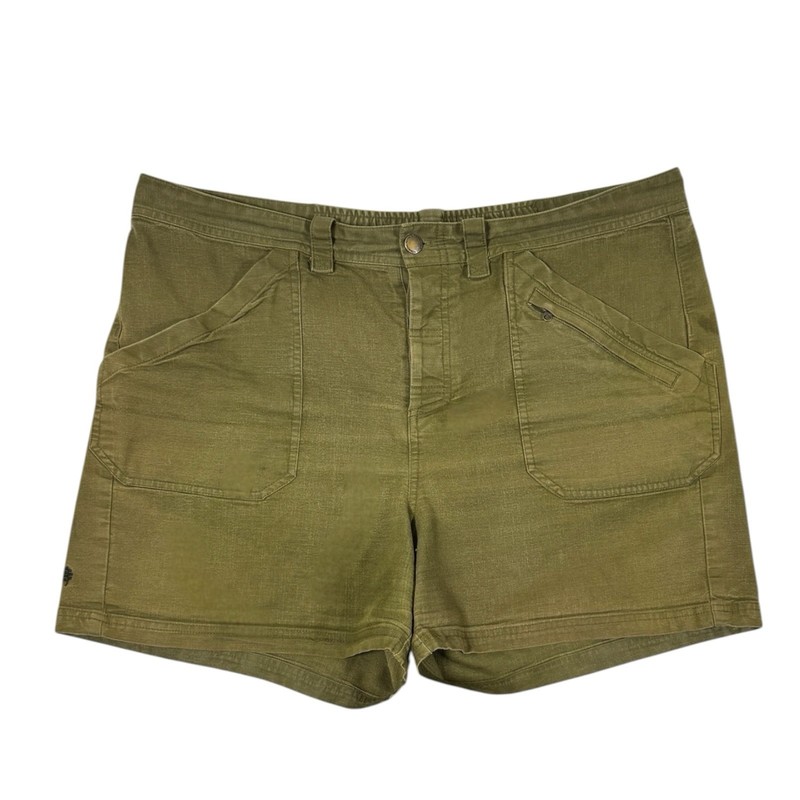 Royal Robbins Women’s Dark Olive Half Dome Short Size 16 Standard Fit