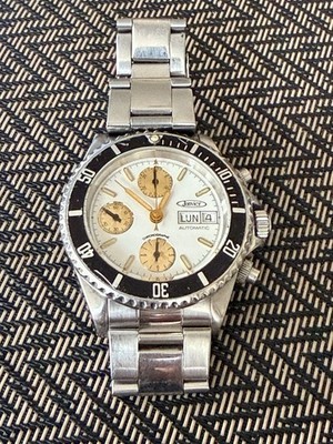 JANVIER Chronograph Automatik Doppeldatum Valjoux Cal. 7750 Suisse Made Diver