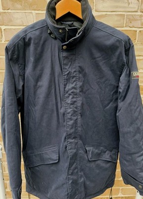 Aigle 1853 Jacket Men's Medium Navy Blue Field Coat Zip Snap Front Insulated NWT