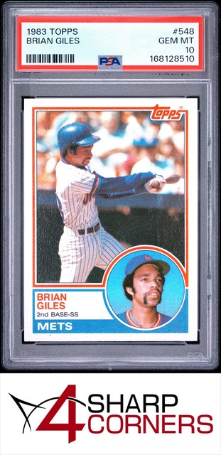 1983 Topps #548 Brian Giles RC Mets Pop 8 PSA 10