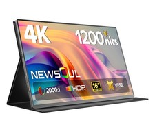 Newsoul 16" 4K Portable Monitor Gaming Monitor 3840x2400 16:10 Matte Screen