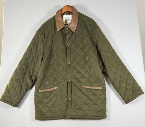 Beretta Sport Thermore Quilted Field Jacket Mens Cashmere Olive Green 54 Italy video thumbnail